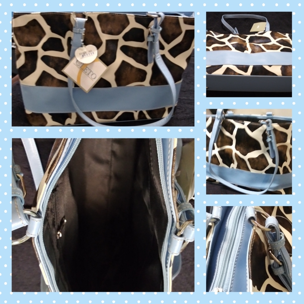Blue & Stone White Purse